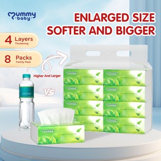 Facial Tissue Paper Tissue Green tea 8 Packs 4ply  Paper