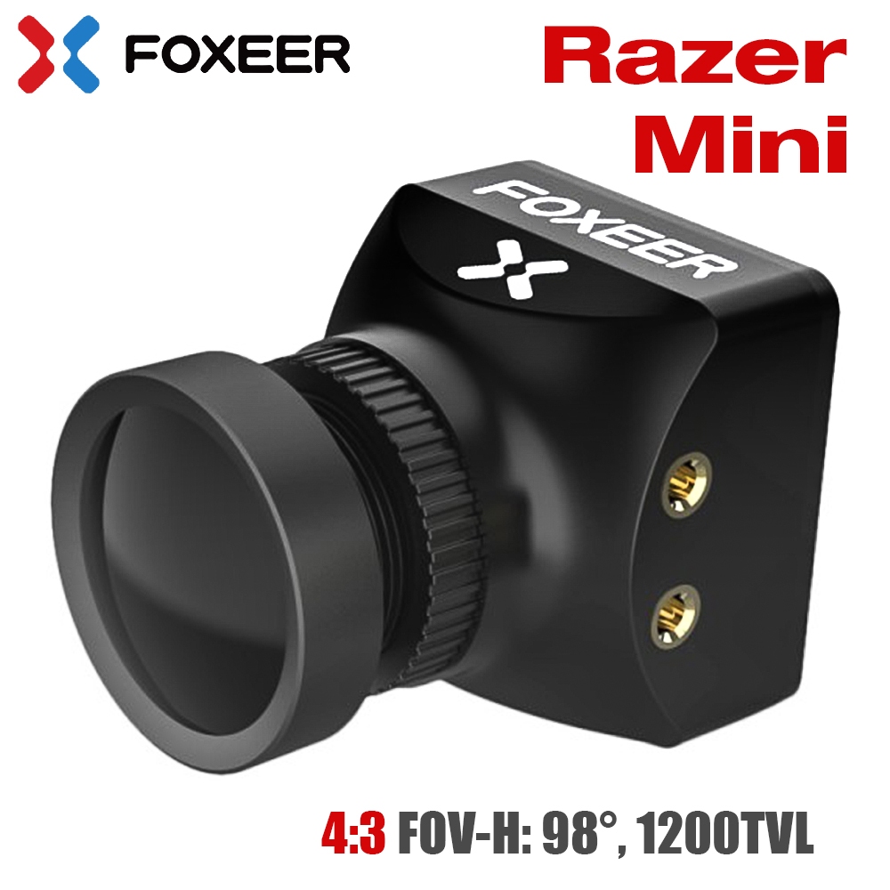 Foxer Razer Mini FPV กล้อง 1/3 CMOS HD 1200TVL FOV-H:98° สําหรับ RC FPV Drone V3 อัพเกรด