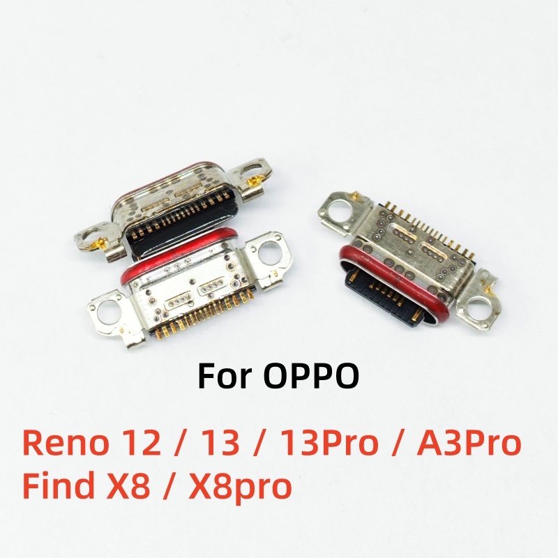 5pcs สําหรับ OPPO Reno 12 / 13 / 13Pro / A3Pro /A5Pro USB ชาร์จพอร์ต Dock ซ็อกเก็ตปลั๊ก Charger Connector เปลี่ยนชิ้นส่วน