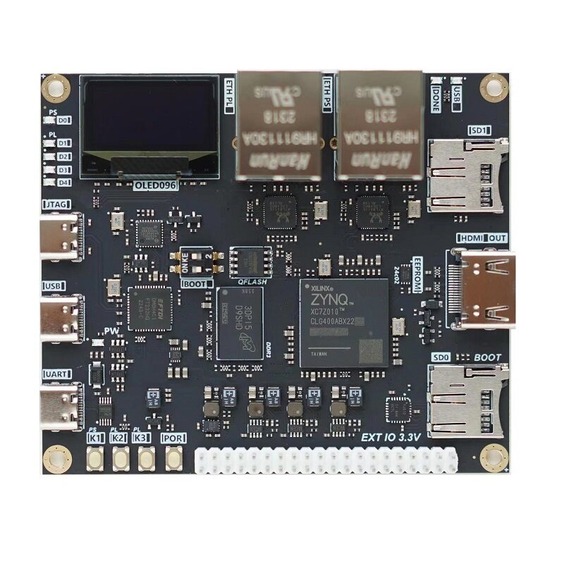 กระเป๋าการศึกษา Xilinx Development Board ZYNQ7000 XC7Z010 XC7Z020 พร้อมโปรแกรมเมอร์ USB HDMI เข้ากัน