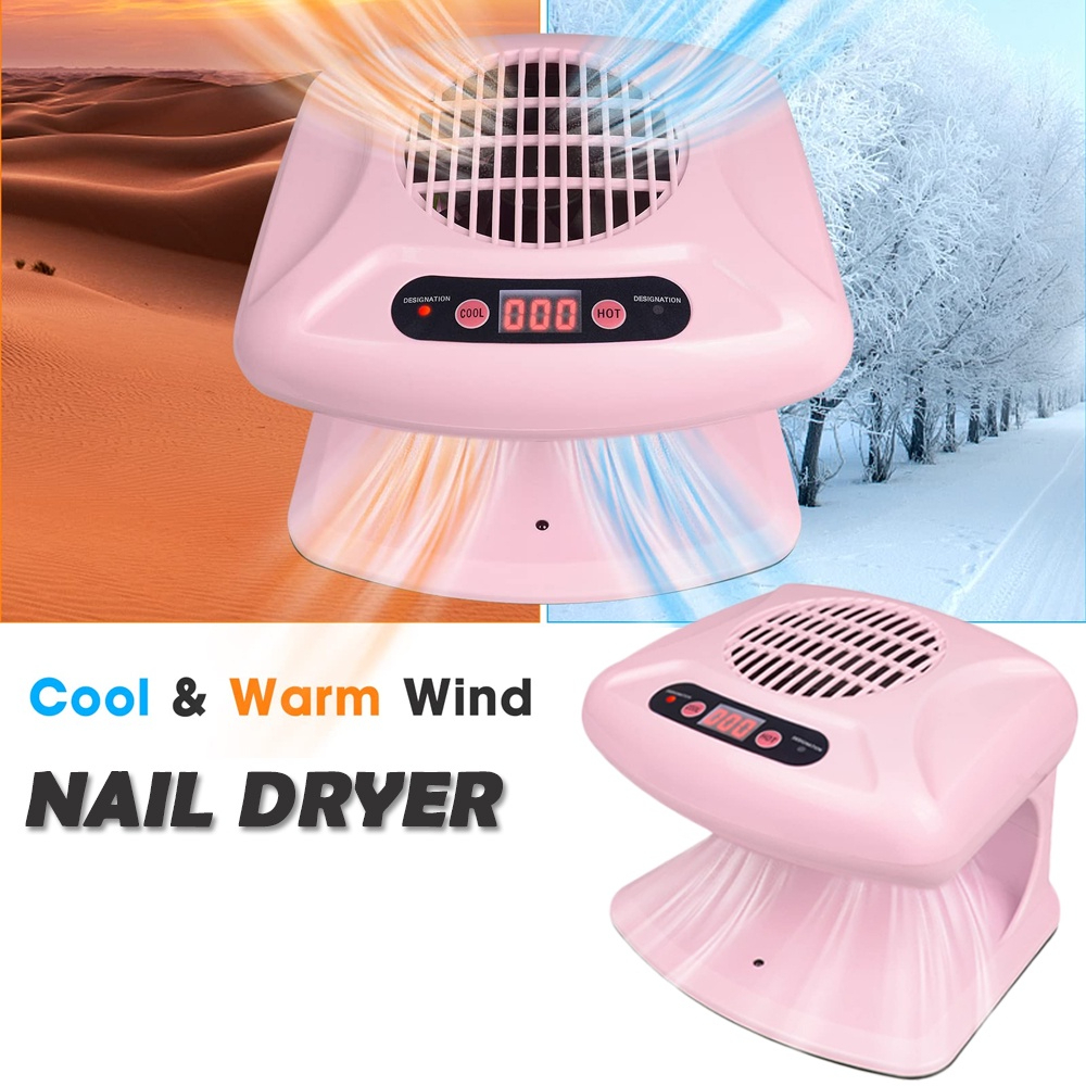 Linmanda Air Nail Art Dryer พร้อมเซ็นเซอร์อัตโนมัติ 300W Timing Warm Cool Wind Air Nail Fan เครื่องเป่าผมสําหรับทั้งมือและเท้า