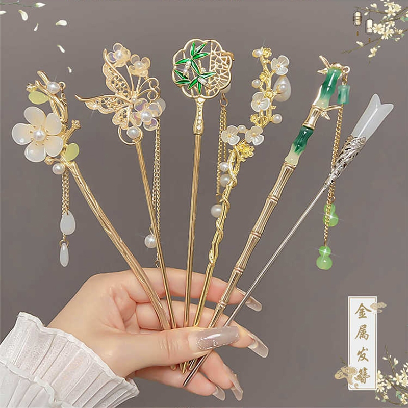 ใหม่สไตล์จีนRetroพู่ดอกไม้Hairpin 2026 High-EndโลหะHairpinแฟชั่นอุปกรณ์เสริมผม – โปรปัง