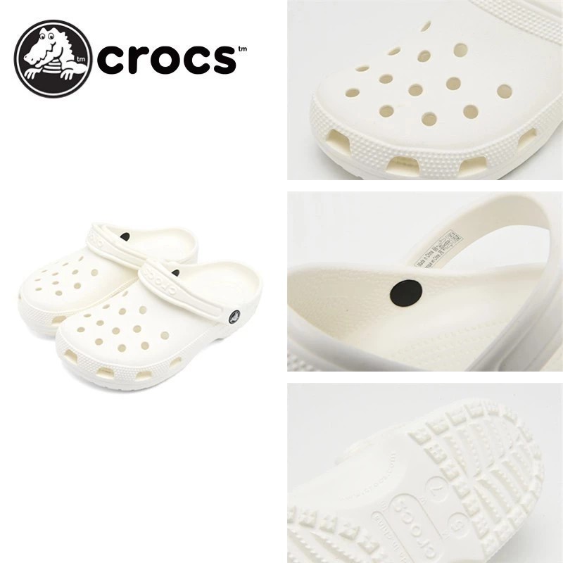 Crocs classic clog รองเท้าแตะชายหาดน้ําหนักเบาสบายระบายอากาศเหมาะสําหรับรองเท้าแตะสําหรับเดินทาง