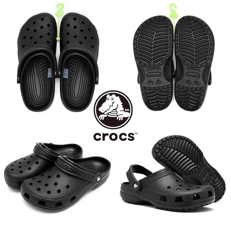 Crocs classic clog รองเท้าแตะชายหาดน้ําหนักเบาสบายระบายอากาศเหมาะสําหรับรองเท้าแตะสําหรับเดินทาง