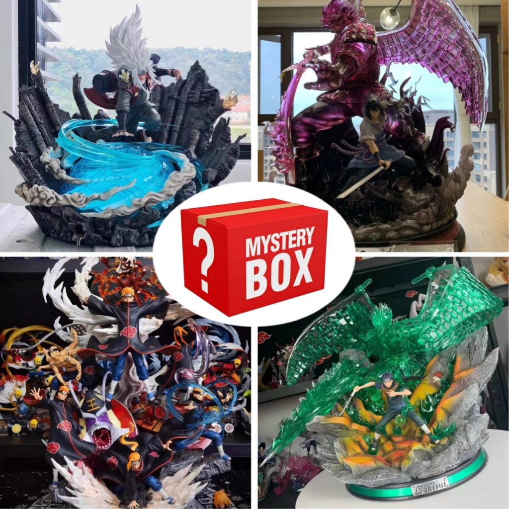 กล่องลึกลับกล่องตาบอด Naruto Figure Jiraiya Sasuke Minato Itachi Tobirama Obito Figure Doll Statue H