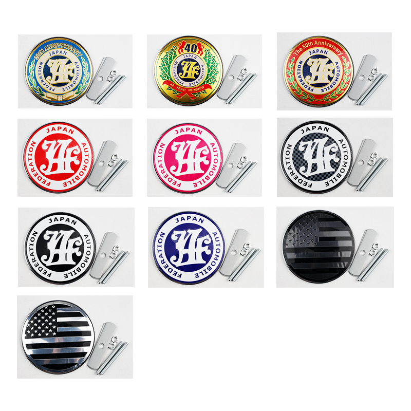 Jaf ญี่ปุ่นรถยนต์ Federation รถ grille badge โลโก้โลหะสําหรับกระจังหน้าโลโก้สุทธิ