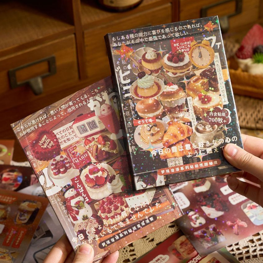 โอยา | อาหารโบราณสติกเกอร์หนังสือตัดฟิล์มประกายญี่ปุ่นสติกเกอร์หนังสือคู่มือ Gumei วัสดุสติกเกอร์สติกเกอร์ juminocore heisesi