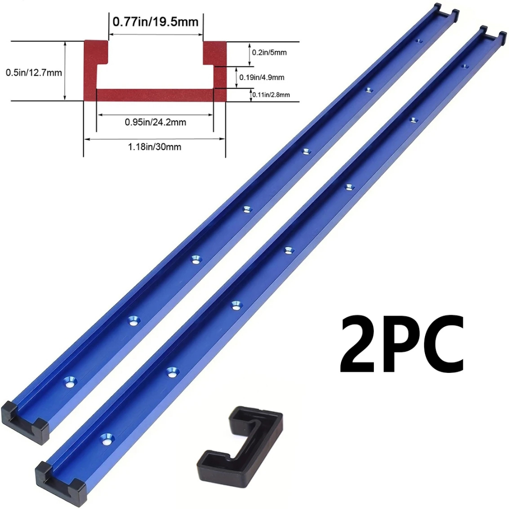 2 ชิ้น 800 มม.ประเภท 30 งานไม้ T-slot Track งานไม้สไลด์ Track Limit Guide Rail Pusher Universal สไลด์ Workbench DIY การปรับเปลี่ยน