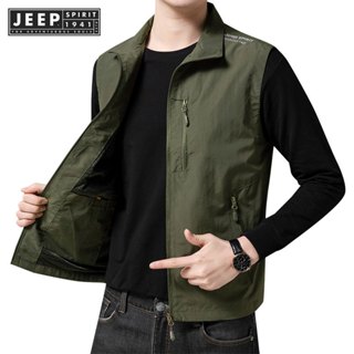 Jeep SPIRIT 1941 ESTD เสื้อกั๊กแห้งเร็วสําหรับเล่นกีฬากลางแจ…