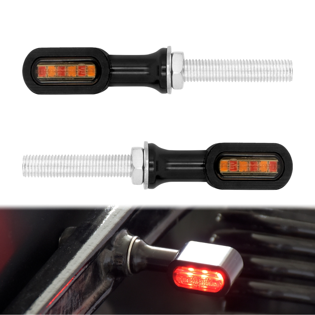ด้านหลัง 8 มม.ตัวบ่งชี้ด้ายติดตั้งไฟเลี้ยว LED Fit สําหรับ Harley สําหรับ Chopper