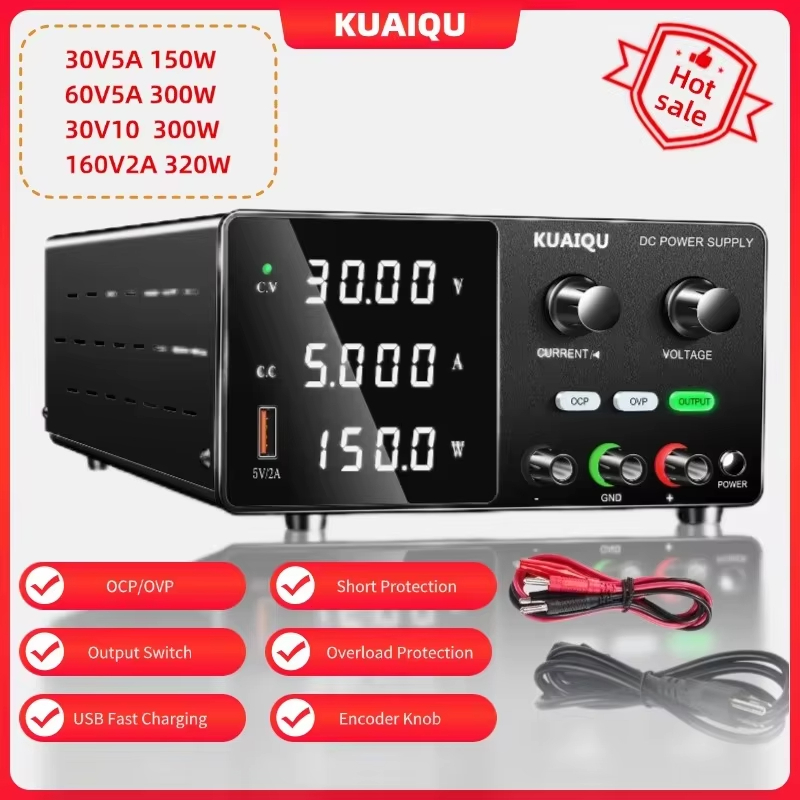 【From Thailand】SPPS-G3010 KUAIQU เครื่องจ่ายไฟ DC Power Supply 30V 10A พาวเวอร์ซัพพลาย DC ชาร์จเร็ว 