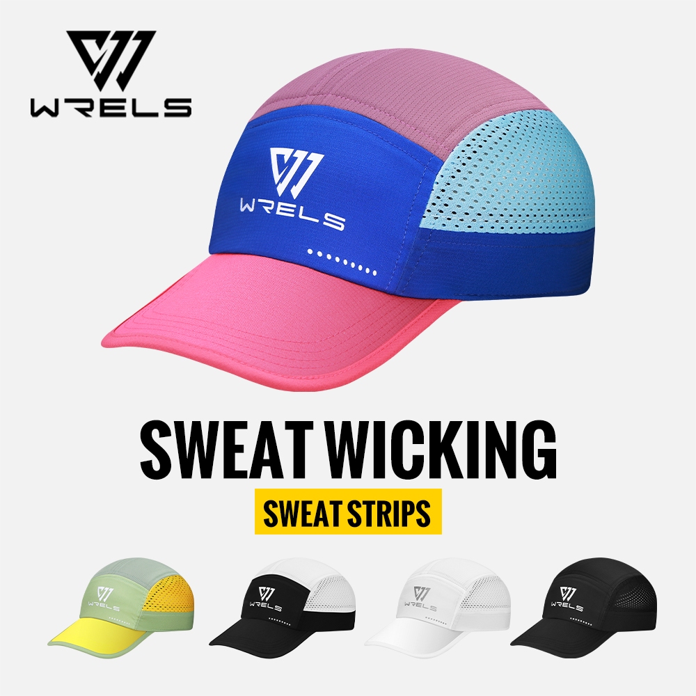 WRELS หมวกเบสบอล ระบายอากาศได้ดีสำหรับวิ่งมาราธอน กันแดด สำหรับผู้ชายและผู้หญิง