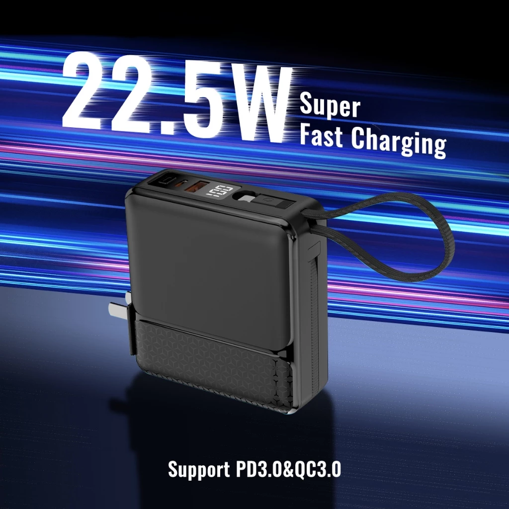 LUOBR Power Bank 20000mAh PD22.5W Fast charging ชาร์จเร็ว สายเคเบิลในตัว รับประกัน 1 ปี thumbnail 4