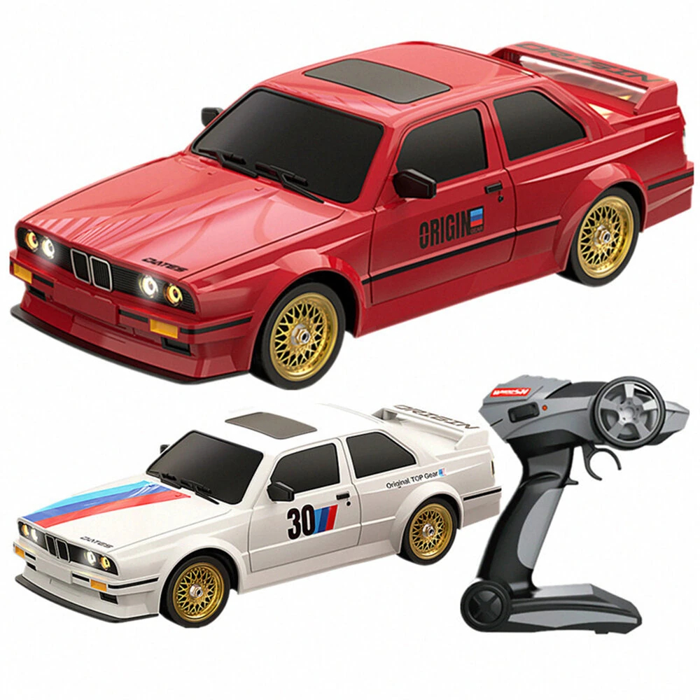 Whoosh DC777A RTR 1/16 2.4G 4WD Drift RC รถ Mini Race ไฟ LED Retro E30 กีฬาความเร็วสูง Racing On-Roa