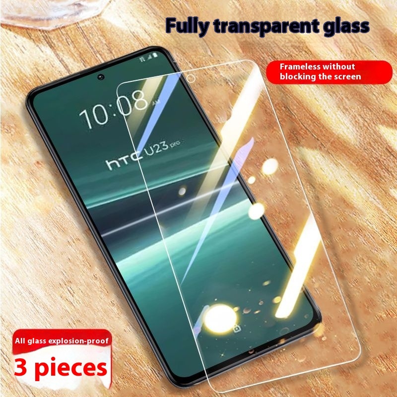 เหมาะสําหรับ htcu23pro ฟิล์มนิรภัย u23 สติกเกอร์แก้ว htc ฟิล์มป้องกันโทรศัพท์มือถือแบบเต็มหน้าจอ