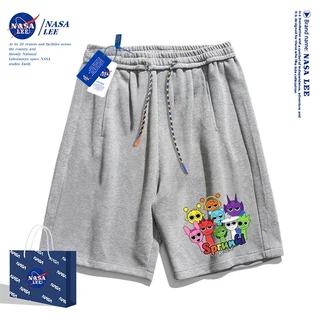 【48 ชั่วโมงจัดส่ง】NASA กางเกงขาสั้นเด็กผู้ชายสีสันสดใส ลายกล่องดนตรีสไตล์สปริงกี้ รุ่นใหม่ปี 2025 เหมาะสำหรับฤดูร้อน