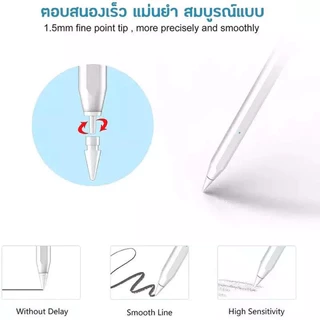 Jamjake ปากกาสไตลัส G9 for iPad2018-2024 วางมือ+แรเงาได้ stylus pen ฟังก์ชันแม่เหล็ก with ปากกาไอแพด
