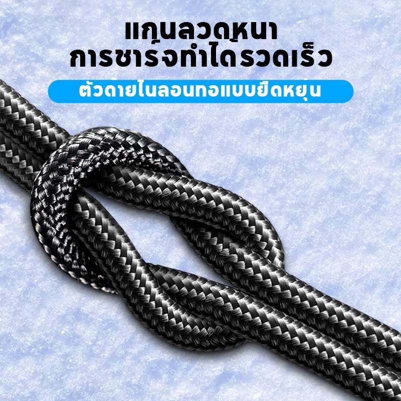 120W 6A USB C TO Type C สายชาร์จดิจิตอล PD สายชาร์จเร็ว สำหรับ HW Sams Phone 1เมตร รับประกัน 3 ปี - ภาพย่อย 4