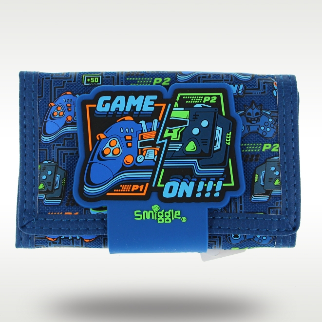 Original Kids Wallet Boy Cool Blue Game Console Wallet Leather Card Bag Coin Wallet