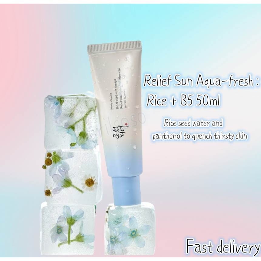 (ฉบับใหม่)Relief Sun Aqua-fresh : Rice + B5 50ml
