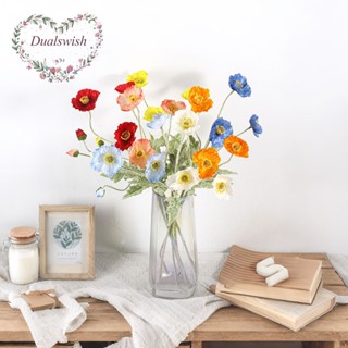 Yumeiren ดอกไม้ประดิษฐ์ 4 หัว คุณภาพสูง สําหรับตกแต่งบ้าน งา…