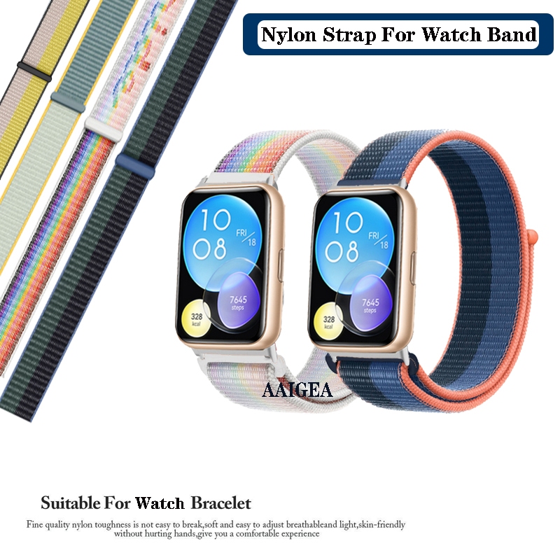 สายนาฬิกาข้อมือไนล่อน แบบเปลี่ยน สําหรับ Huawei Watch Fit 2 fit2 Fit