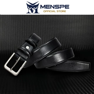 Menspe เข็มขัดผู้ชาย หนังแท้วินเทจ เข็มขัดเรียบๆ