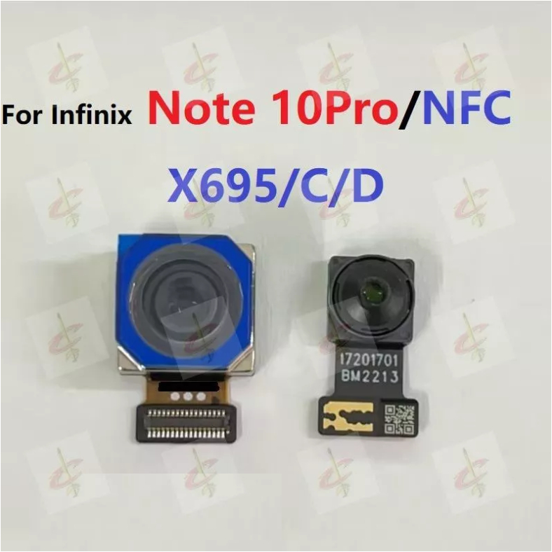 กล้องหน้าสําหรับ Infinix Note 10 Pro NFC C695 X695C X695D กล้องหลัง