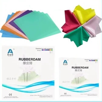 36/52 ชิ้นทันตกรรมยาง Dam แผ่น 5x5 6x6 Non ปราศจากเชื้อยางธรรมชาติ Barrier Dams สําหรับทันตแพทย์ Oral Care สอบเครื่องมือ