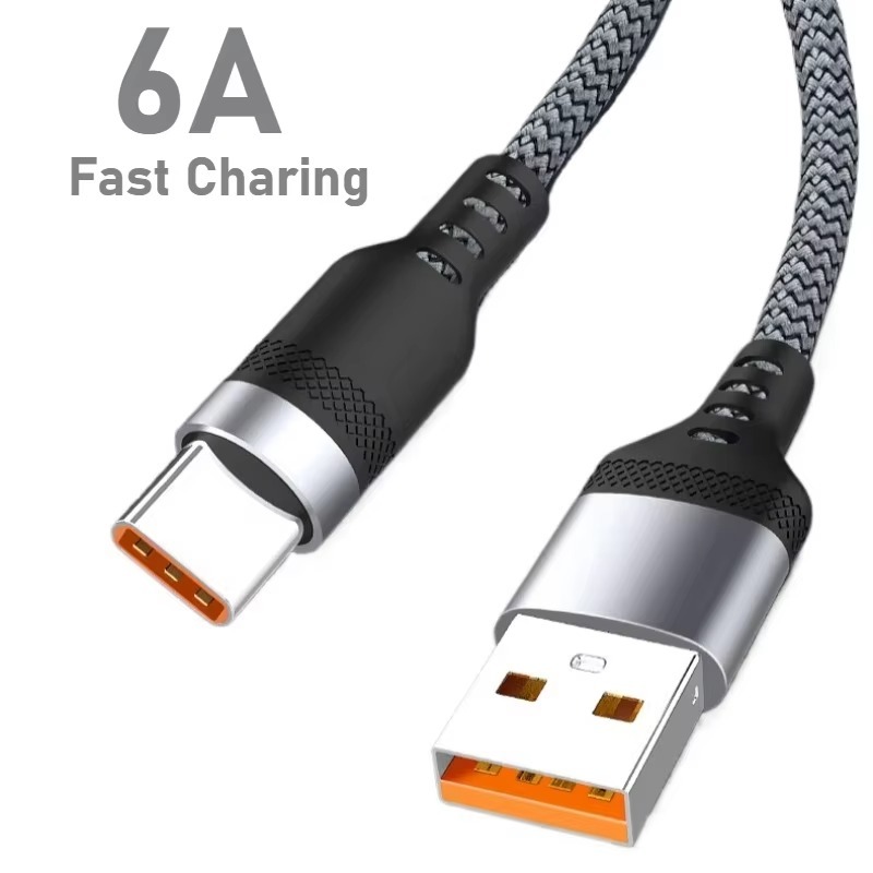 8M/5M/3M USB to TYPE C Cable สายชาร์จเร็ว 1M/2M Braided Data Cable Quick Charger Cable
