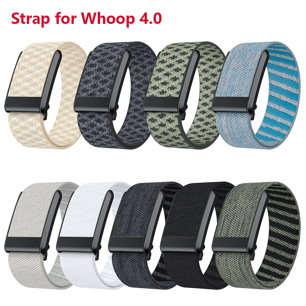 สายรัดสํารองสําหรับ Whoop 4.0 - สายรัดข้อมือสายนาฬิกาถักไนลอน, อุปกรณ์ติดตามฟิตเนสและกิจกรรมที่สะดวกสบายและทนทาน