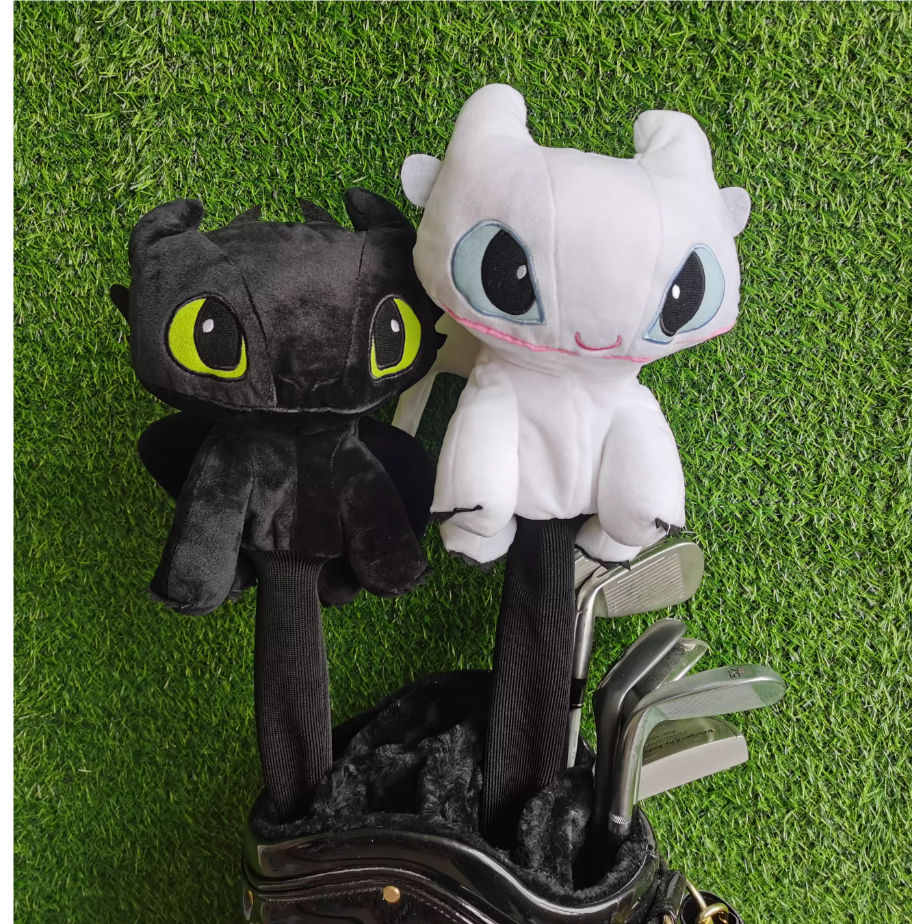 《 How to Train Your Dragon 》 Golf Club COVER Golf wood COVER FOR DRIVER COVER fairway wood COVER Plush Toy Golf covers for Woods Golf Accessories