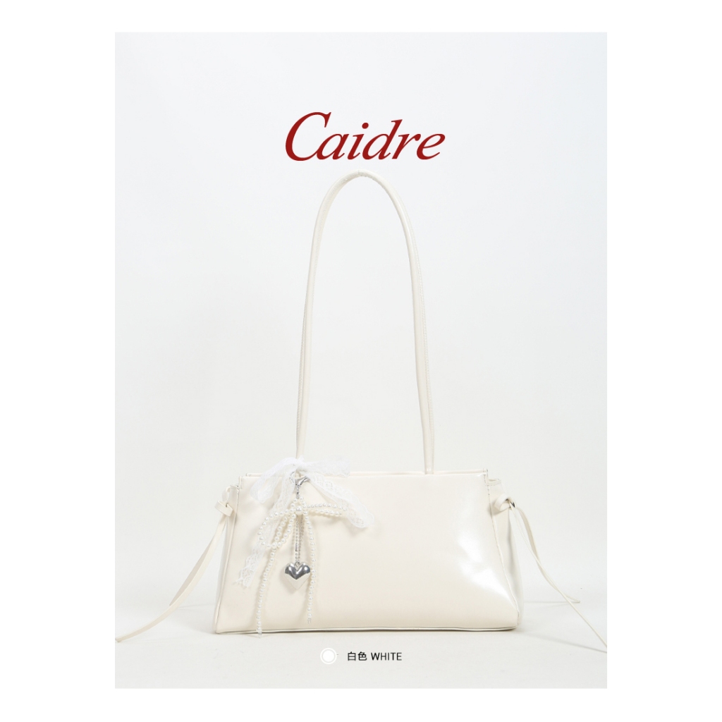 Caidre กระเป๋าสไตล์เกาหลี แบบสะพายบ่าและถือได้ ตกแต่งโบว์มุก สำหรับคนชอบแฟชั่น ราคา ถูกที่สุด ดีลบีเคเค แกลเลอรีภาพที่ 6