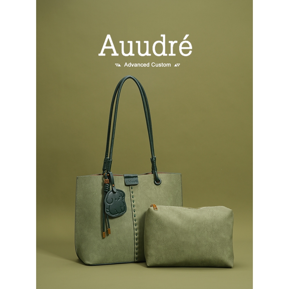 Auure กระเป๋าความจุขนาดใหญ่ผู้หญิง 2026 สไตล์ใหม่แฟชั่น All-Match Commuter Shoulder Tote Bag