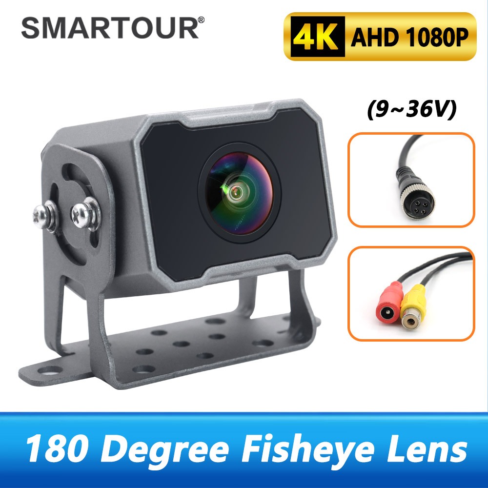 4k 1920*1080P AHD Night Vision รถด้านหลังย้อนกลับสํารอง AHD กล้องสําหรับรถบรรทุกรถบัสรถ 9-36V