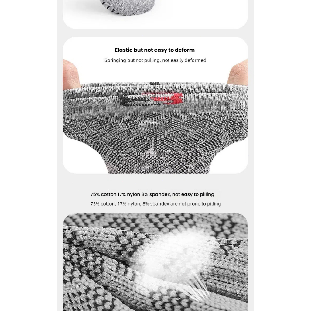 ถุงเท้ากีฬามืออาชีพลื่นซิลิโคนด้านล่างถุงเท้าฟุตบอลระบายอากาศและสะดวกสบายถุงเท้าบาสเกตบอล