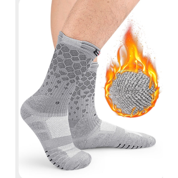 ถุงเท้ากีฬามืออาชีพลื่นซิลิโคนด้านล่างถุงเท้าฟุตบอลระบายอากาศและสะดวกสบายถุงเท้าบาสเกตบอล