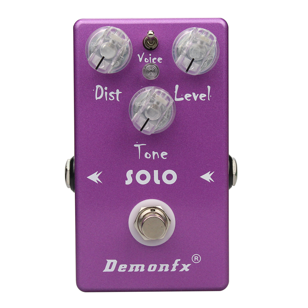 Demonfx คุณภาพสูง SOLO High-Gain Distortion Guitar Effect Pedal พร้อม True Bypass
