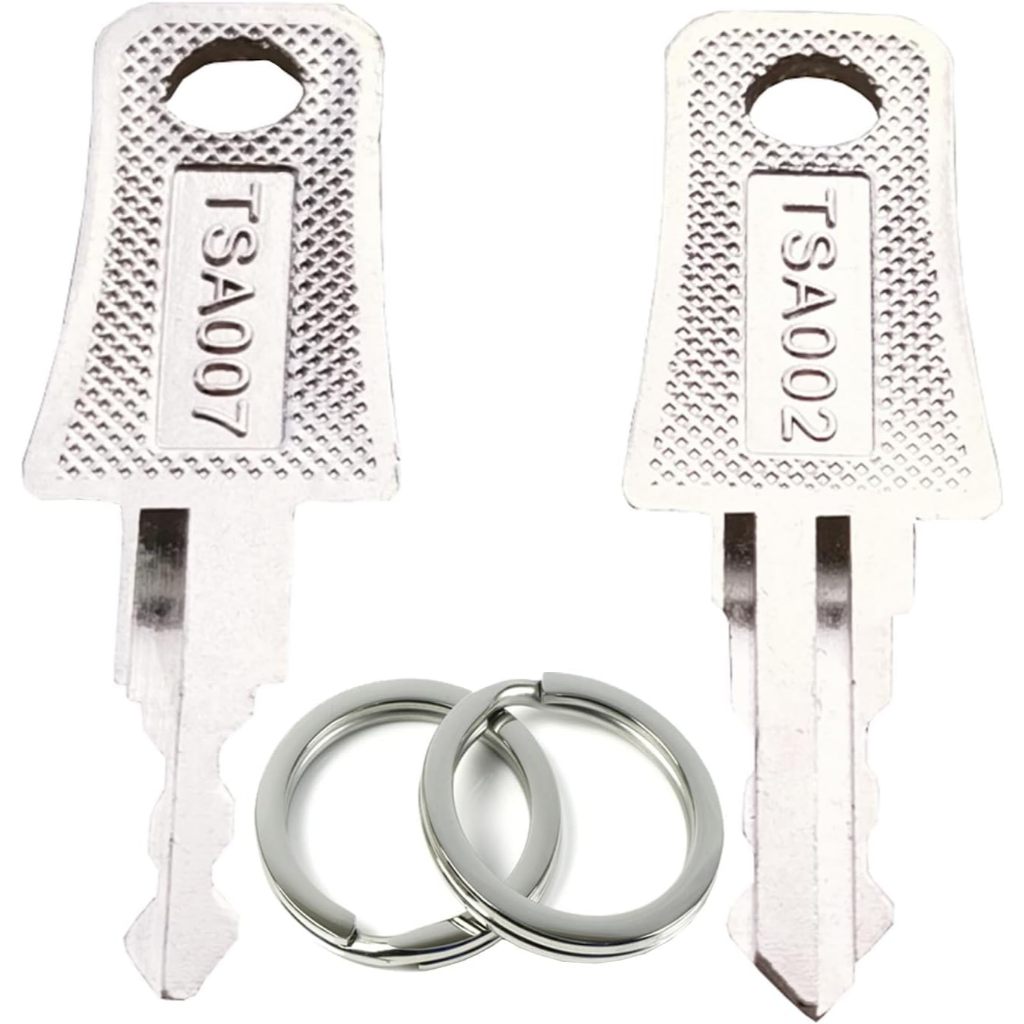 กุญแจ TSA TSA007 TSA002 กุญแจล็อคสากล กุญแจกระเป๋าเดินทางพร้อม 2 ชิ้น พวงกุญแจสําหรับรหัสผ่านที่ถูกล