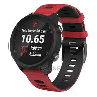 สายรัดซิลิโคนสําหรับ Garmin vivoactive 5 6/ 3 Music / Forerunner 55 / 70 / 170 / 165 / 245 / 645 / 158 / 168 / Approach S50