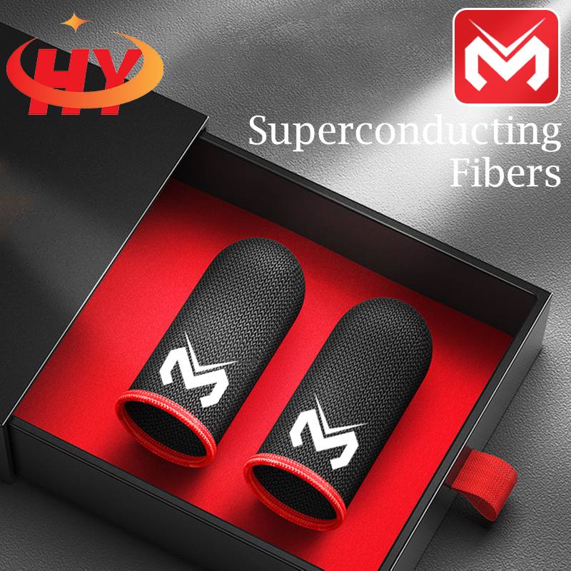 Hymimo ปลายนิ้ว Anti Slip Magic Tool Ultra-thin Silver fiber finger sleeve Anti-Sweat PUBG COD Call of duty ตํานานมือถือรัฐแห่งการอยู่รอด