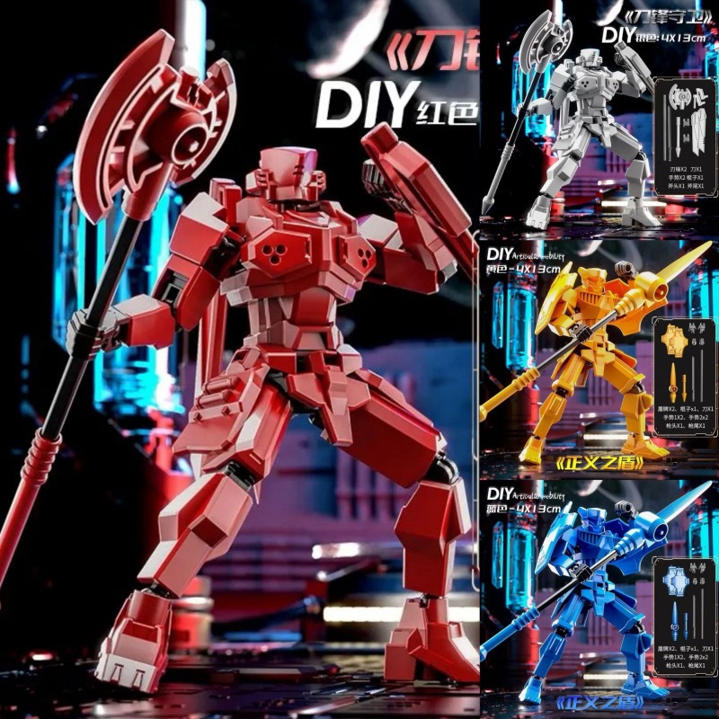 Mechwarrior 3D พิมพ์ Dummy 13 Action Figure,T13 ของขวัญ DIY,Lucky 13 ของเล่นสําหรับเด็กผู้ชาย