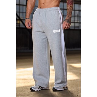 หนุ่มลา ชายเย็บปะติดปะต่อกันแฟชั่นสหรัฐสไตล์กางเกงขากว้างหลว…