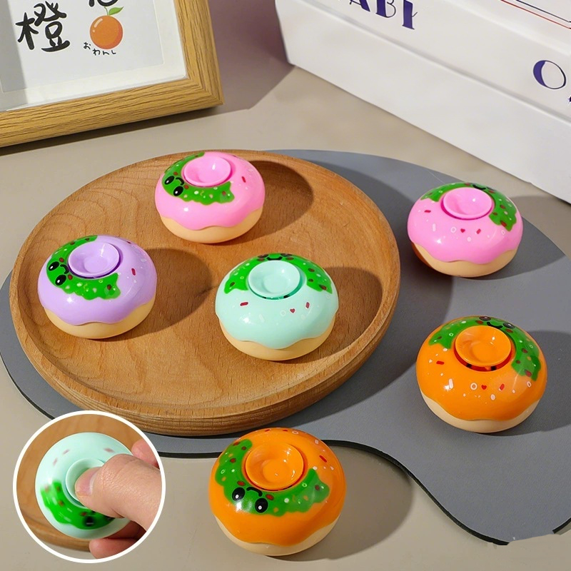 Fidget Spinner มินิจําลอง Donut Finger Spinner 55 มม.ของเล่นแคปซูลของเล่นบีบอัด