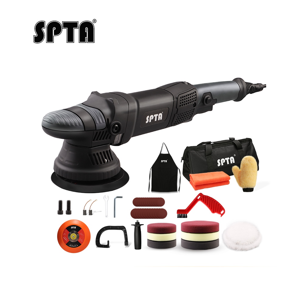 Spta 5inch 780W orbit ring, two actions. เครื่องขัดอัตโนมัติ 15 mm. ขัดบ้าน DIY ขัดเงาแว็กซ์ขัด Kit,2000-5200 รอบต่อนาทีความเร็ว