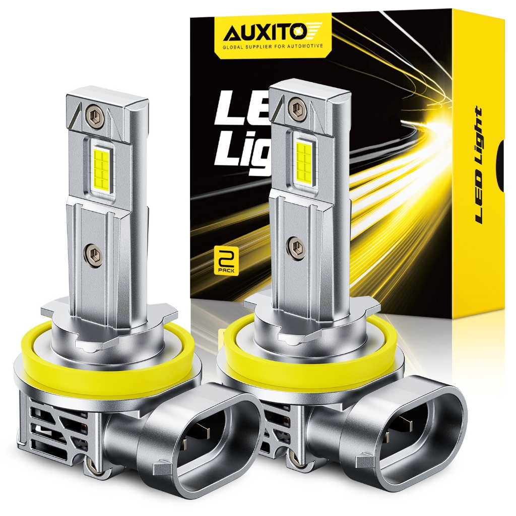AUXITO 2PC ไฟหน้า M6S H11 LED 80W 18000LM H4 H1 H7 9005 HB3 9006 HB4 9012 H13 รถไฟ LED 6500K - รูปที่ 7