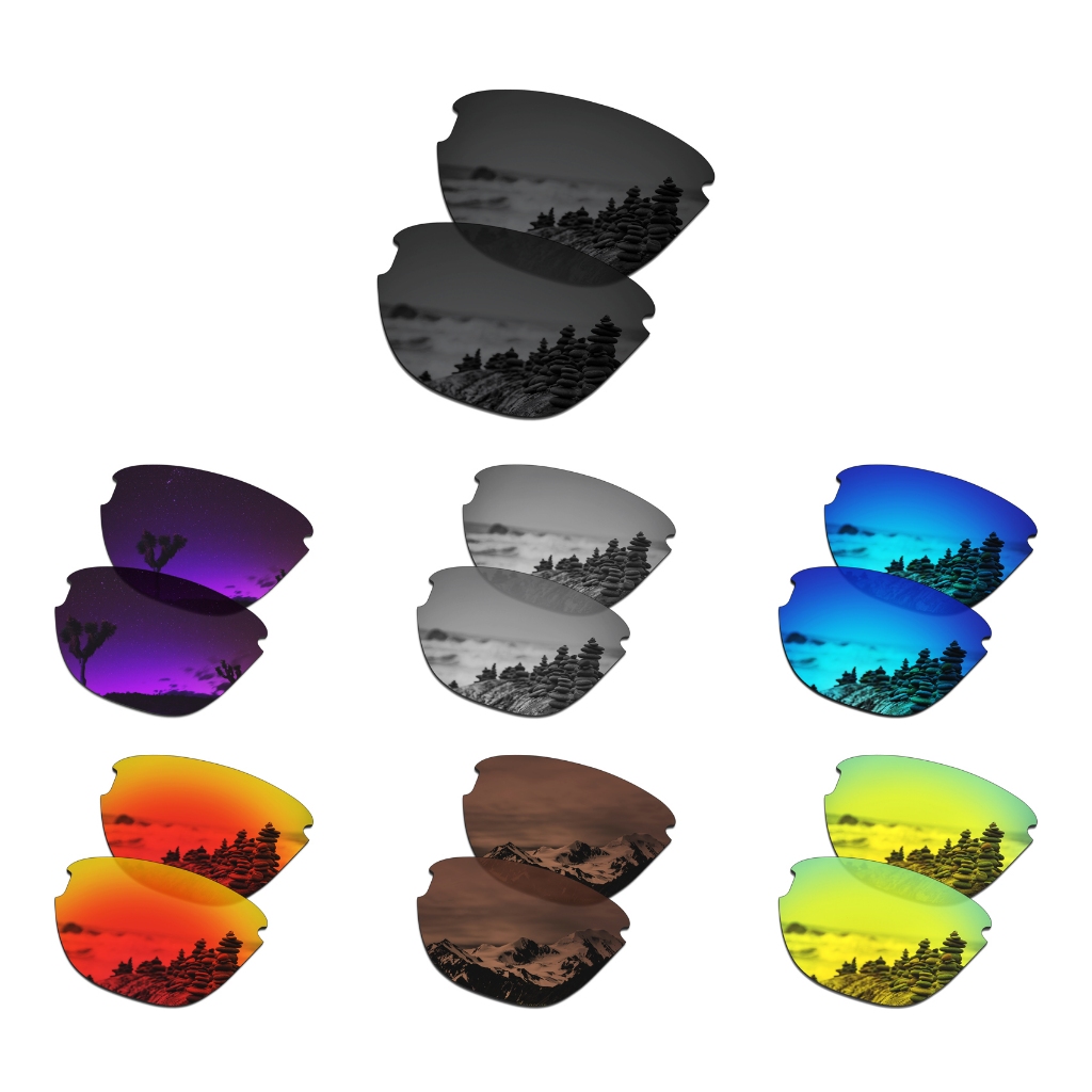 เลนส์ทดแทน POLARIZED สําหรับ Frogskins Lite OO9374 63 มม. กรอบแว่นกันแดด | ติดตั้งง่าย | ฟิตได้อย่างลงตัว |ป้องกันรังสียูวี 100%