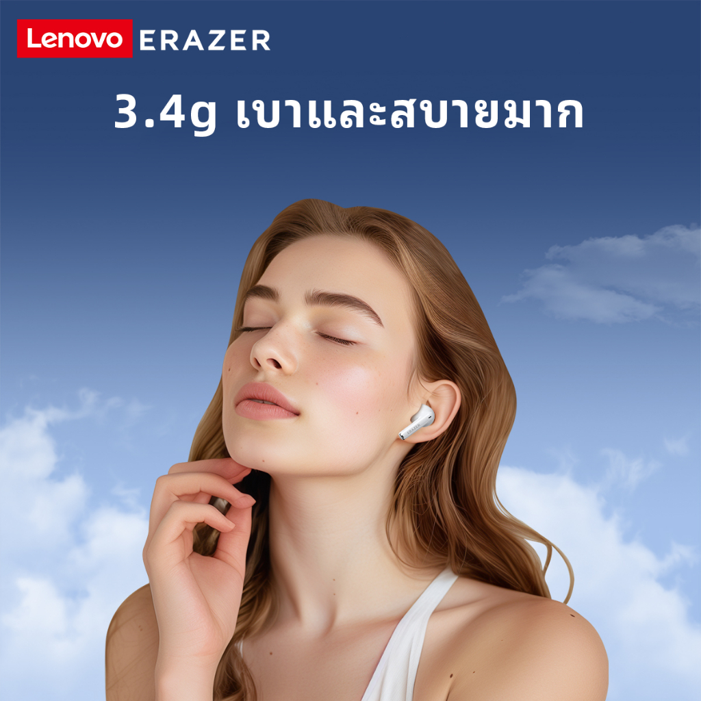 [AI ชุดหูฟัง] Lenovo ERAZER XT92PRO หูฟังแปลอัจฉริยะ In-ear TWS รองรับการแปลเป็น 134 ภาษา การแปลภาษาไทย หูฟังไร้สาย พร้อมไมโครโฟน