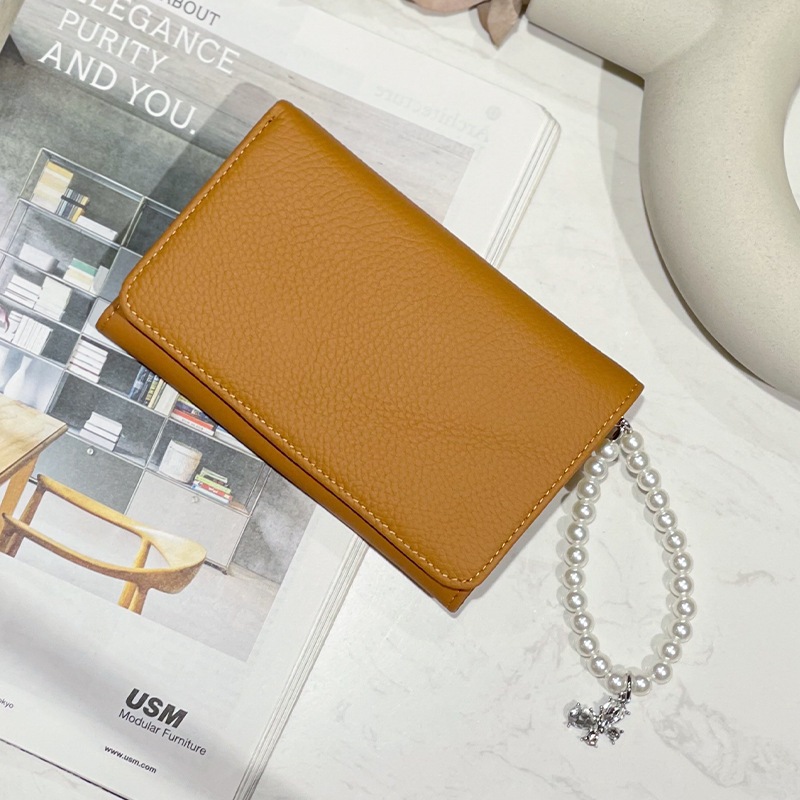 แฟชั่นใหม่กระเป๋าสตางค์หนังแท้สุภาพสตรีผู้ถือบัตรมัลติฟังก์ชั่ชั้นแรก หนังวัว ความจุขนาดใหญ่กระเป๋าเหรียญ - รูปที่ 7