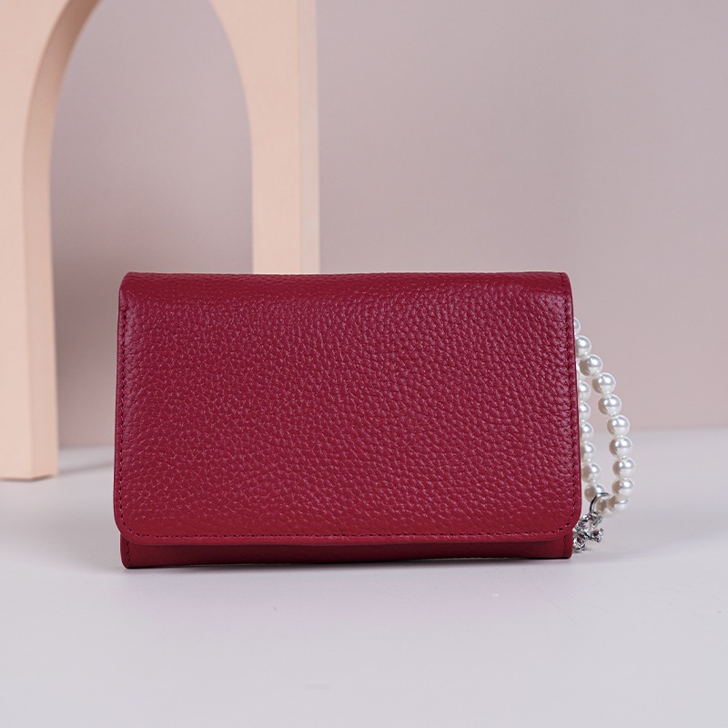 แฟชั่นใหม่กระเป๋าสตางค์หนังแท้สุภาพสตรีผู้ถือบัตรมัลติฟังก์ชั่ชั้นแรก หนังวัว ความจุขนาดใหญ่กระเป๋าเหรียญ - รูปที่ 4